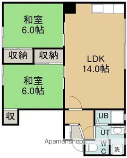 美原4丁目25番1棟3戸【2階】の間取り